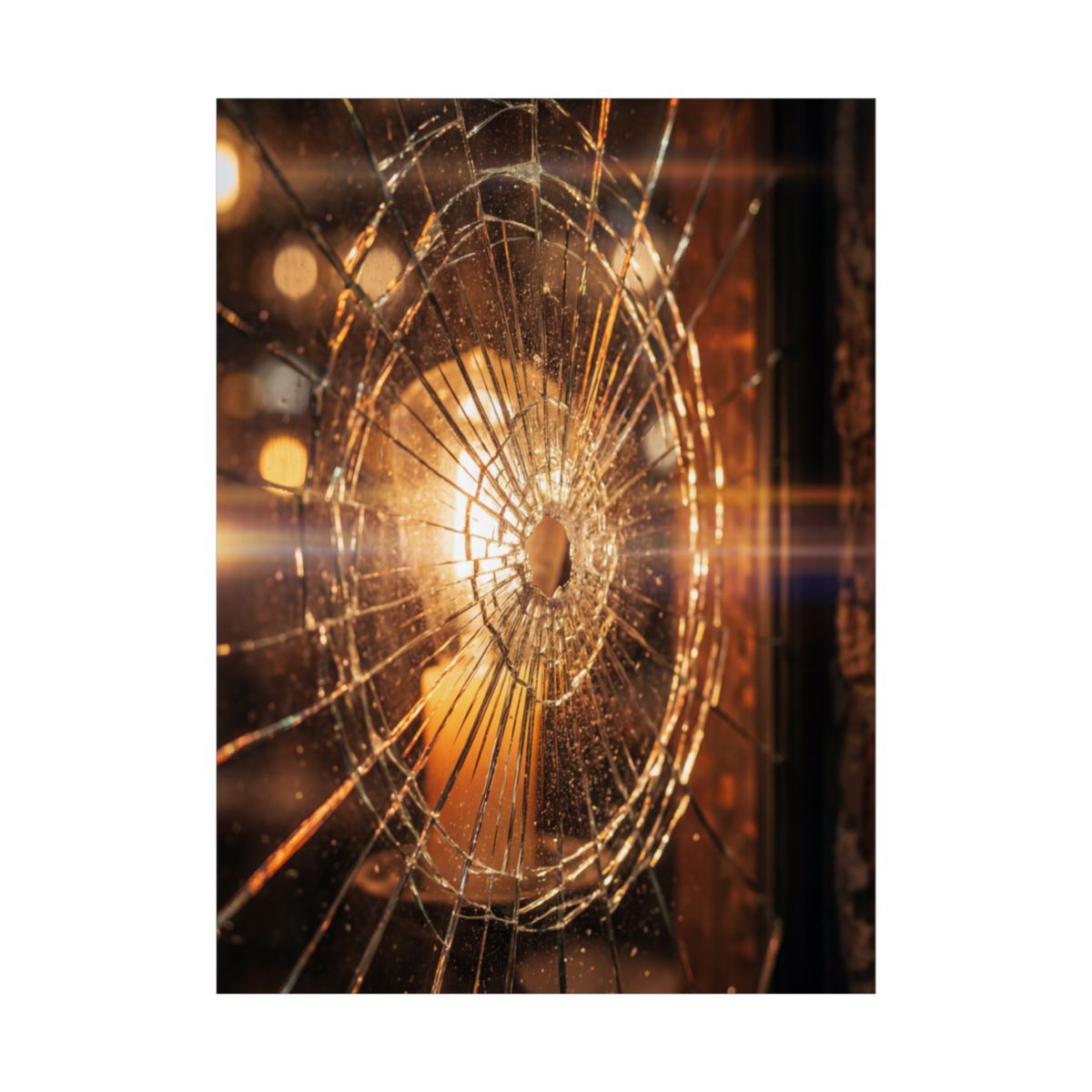 Unframed Poster - Shattered Amber Edge