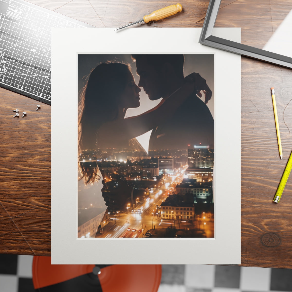 Framed Fine Art Print - Metropolitan Lovers (11×14 & 16×20)...