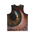Men's Unisex Basketball Jersey - Amber Iris Reflection Fine...