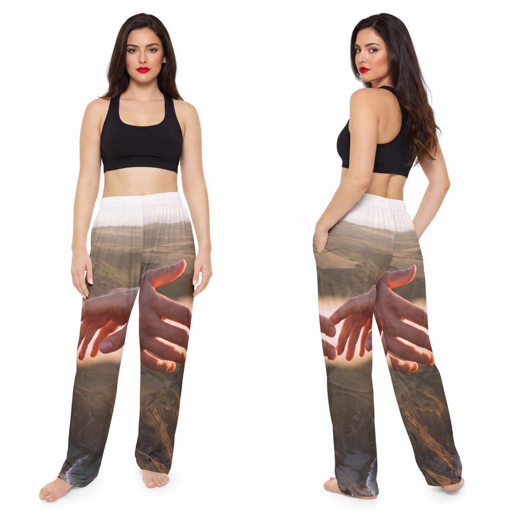 Women's Pajama Pants - The Infinite Touch | Ethereal Coastal...