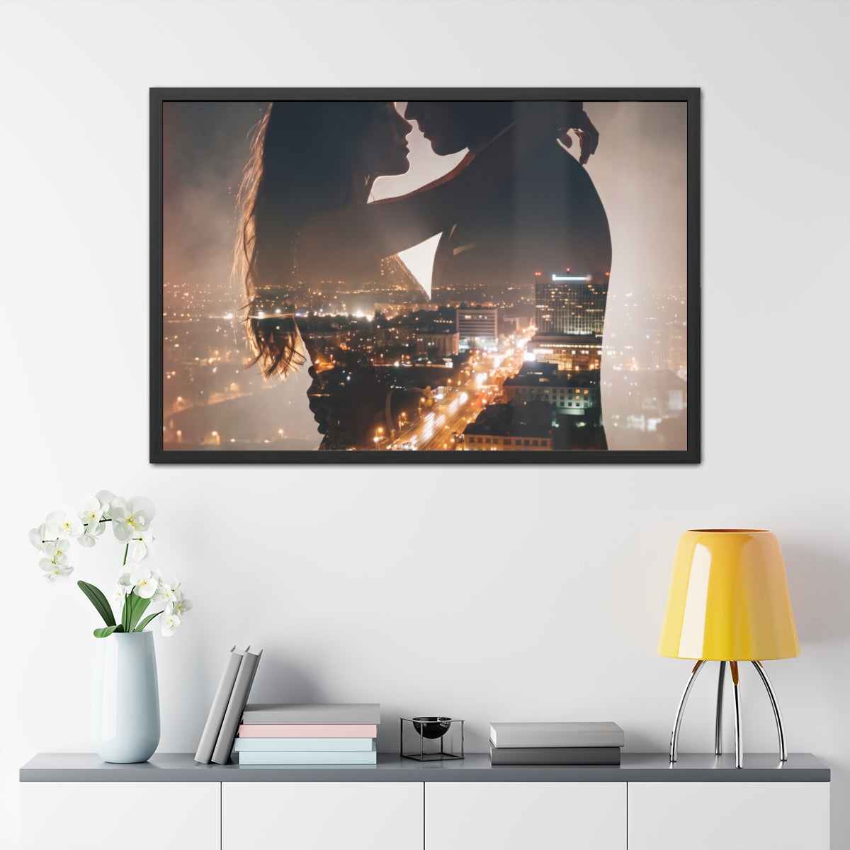 Framed Poster - Metropolitan Lovers Skyline (10×8, 12×8... |...