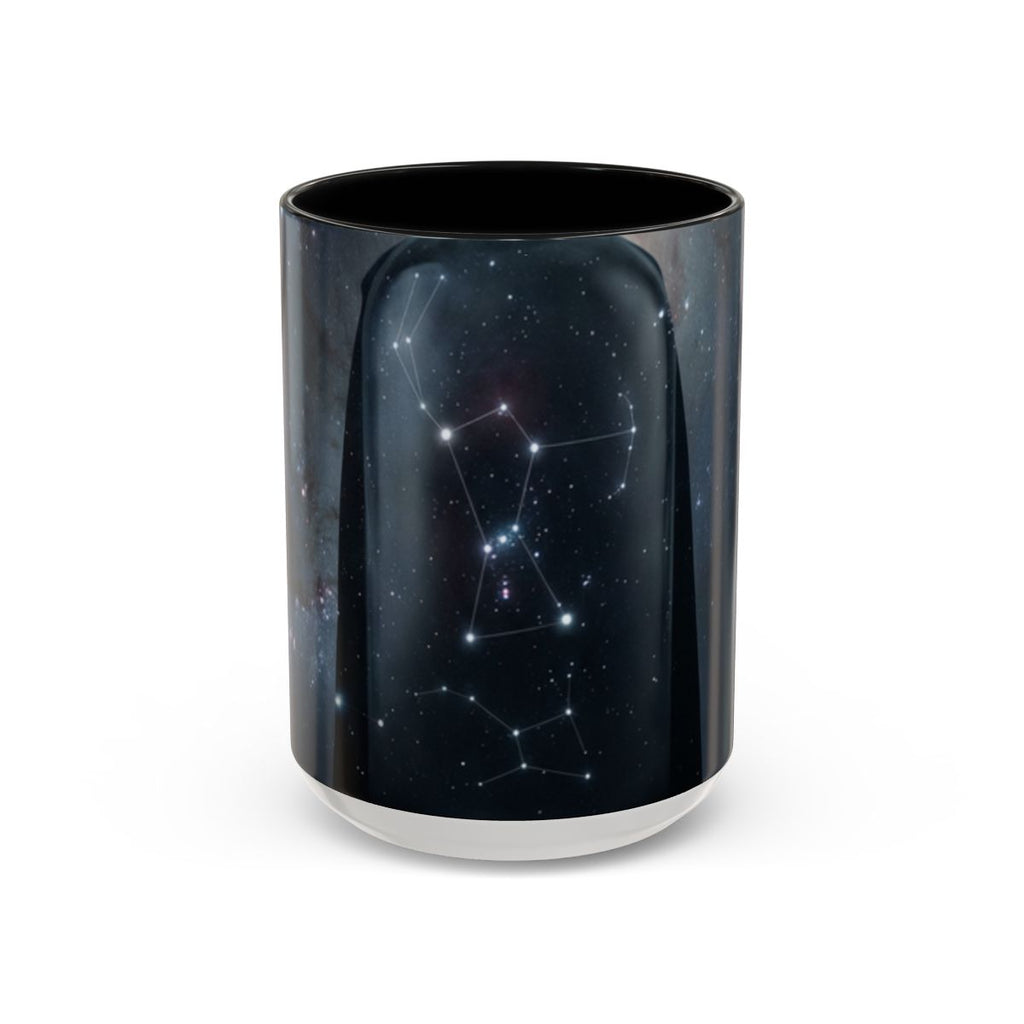 Accent Coffee Mug - Orion Cosmic Sentinel Art | Echovira...