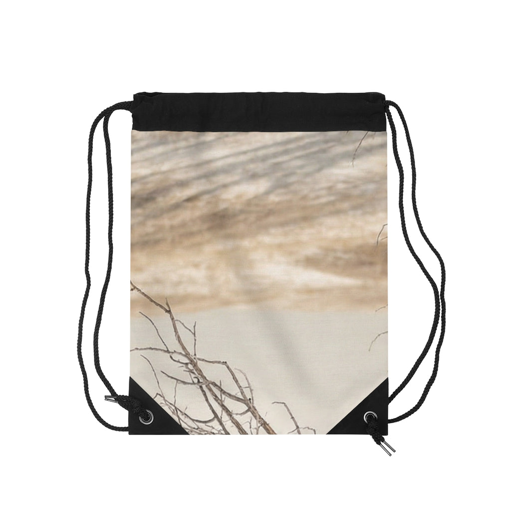 Drawstring Bag - Winter Branch Solitude Landscape | Echovira...