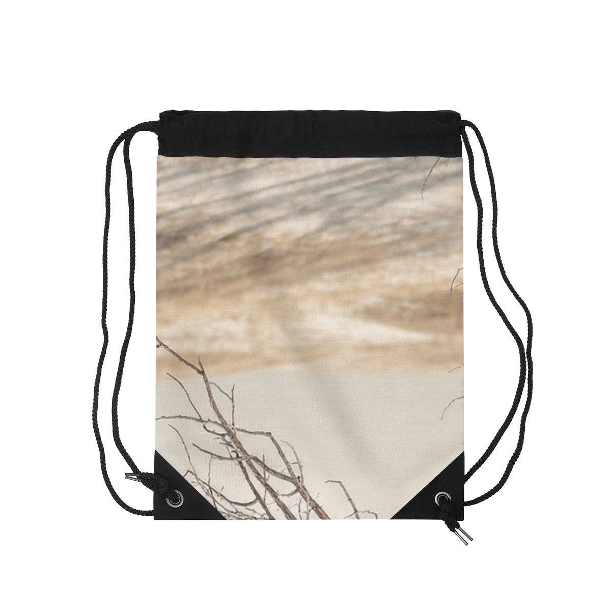 Drawstring Bag - Winter Branch Solitude Landscape | Echovira...