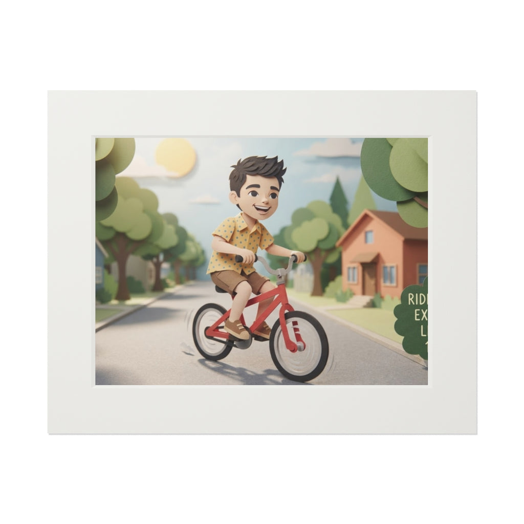 Fine Art Print Passepartout - Ride Happy — Landscape (14×11...