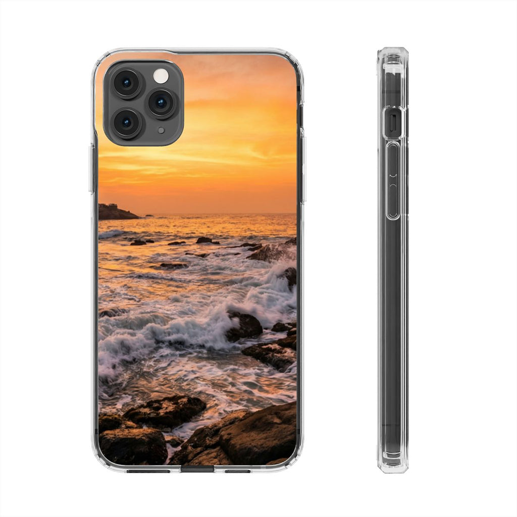Clear Impact-Resistant Cases - Clear Phone Case - Golden...