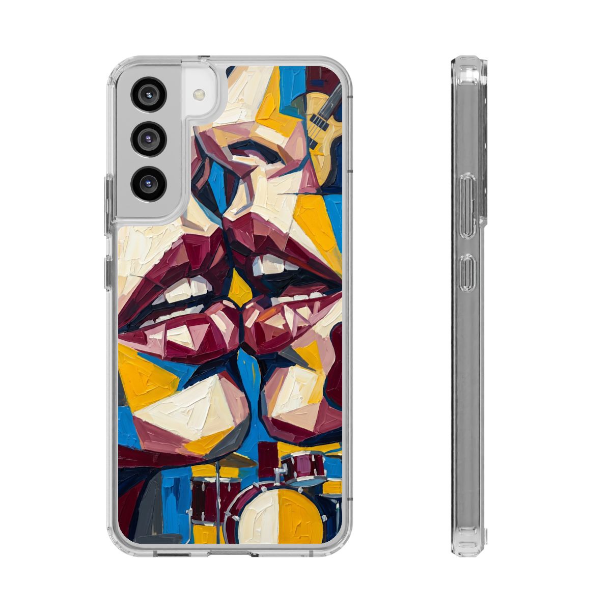 Clear Impact-Resistant Cases - Clear Phone Case - Electric...