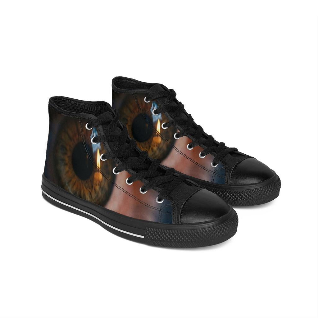 Women's Classic Sneakers - Amber Iris Reflection Fine Art......