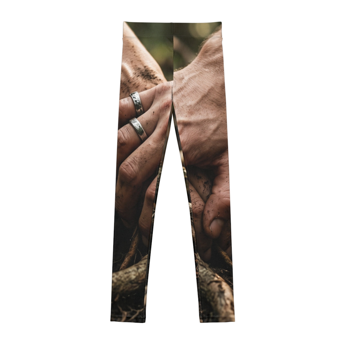 Youth Leggings Forest Roots Art
