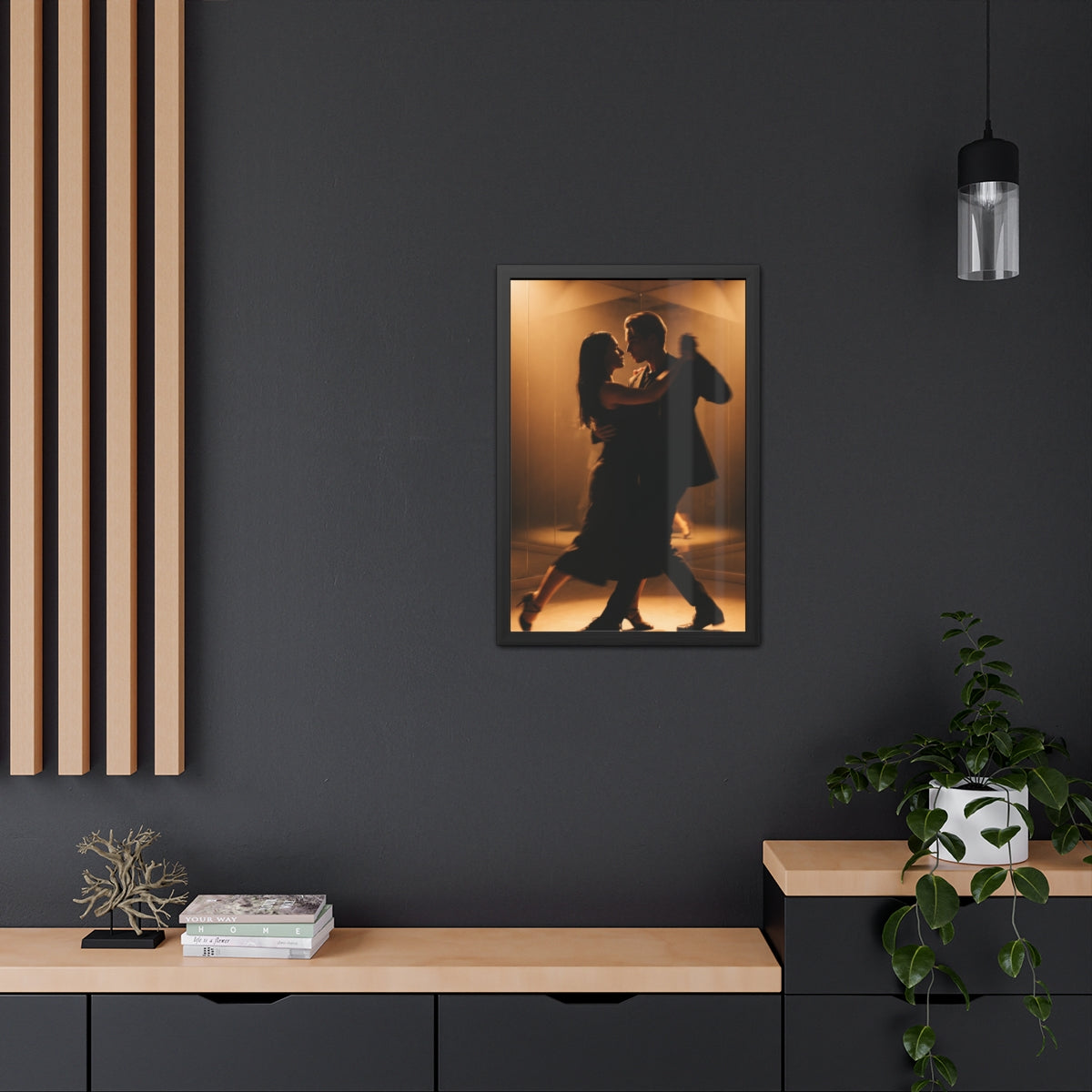 Golden Hour Tango Framed Poster — Portrait (8×12, 9×11... |...