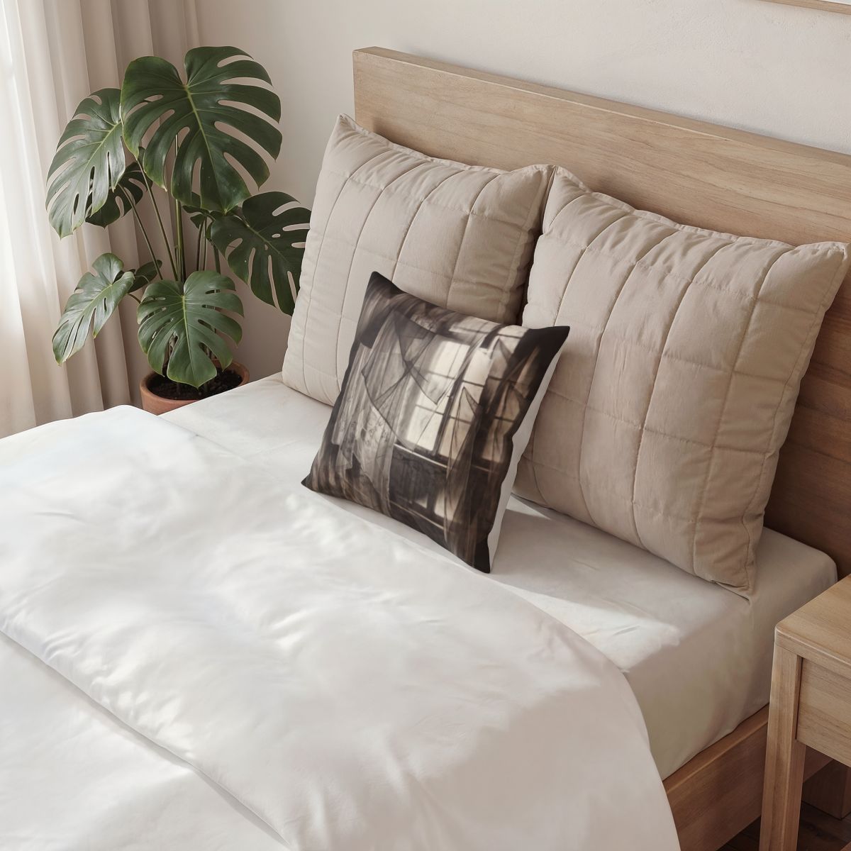 Poly Velvet Pillow - Spectral Veils | Echovira Gallery