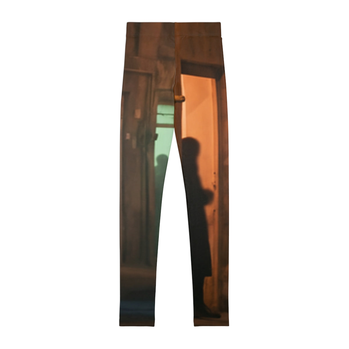 Youth Leggings - Shadowed Alleyway Mystery Art Print |...