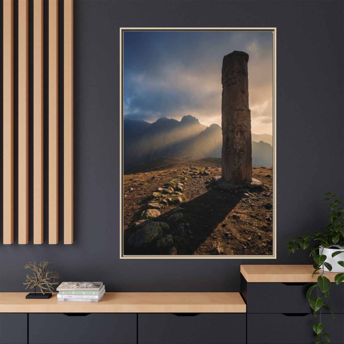 Framed Matte Canvas - Sun Peak