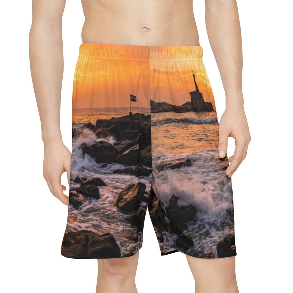Men's Sports Shorts - Coastal Glow