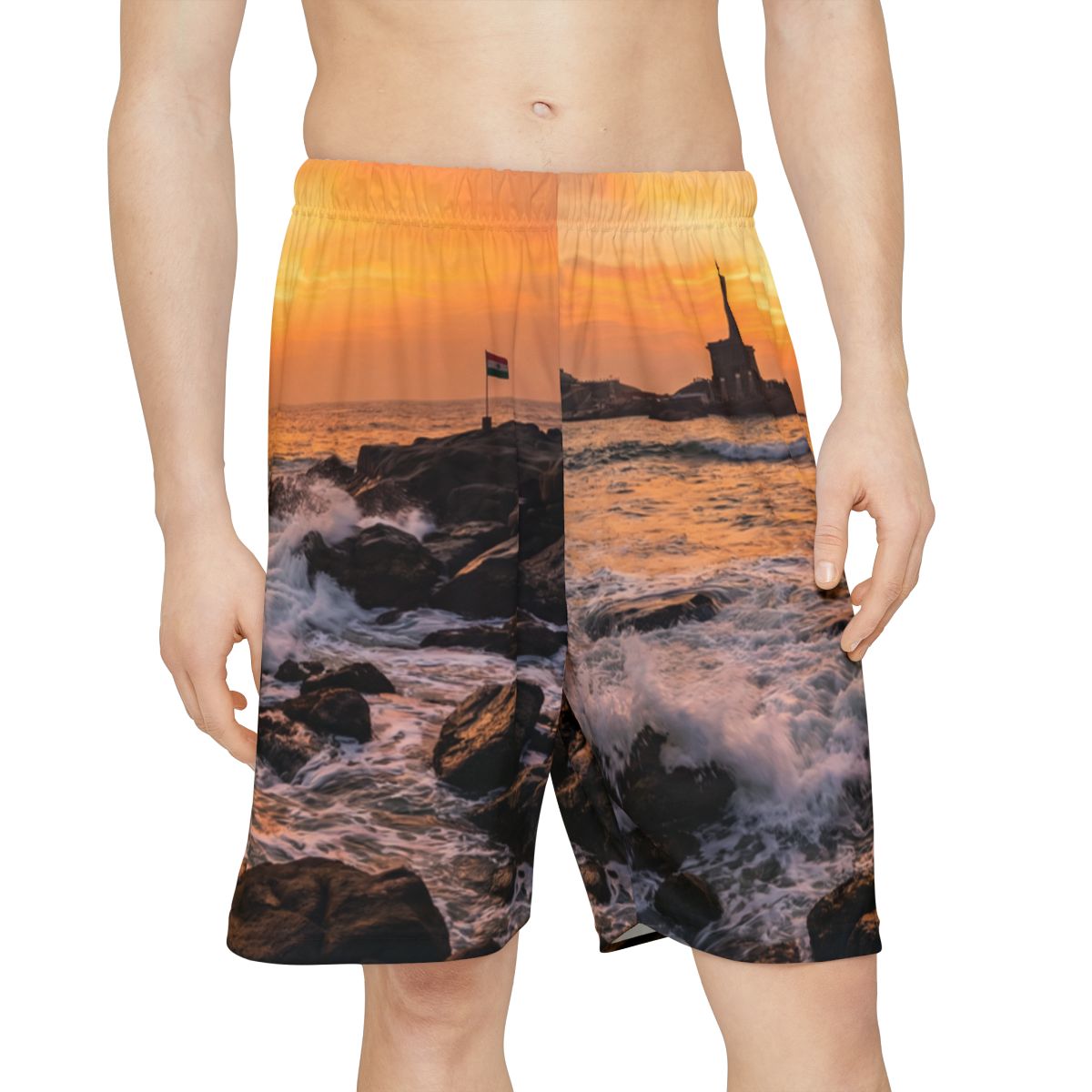 Men's Sports Shorts - Coastal Glow