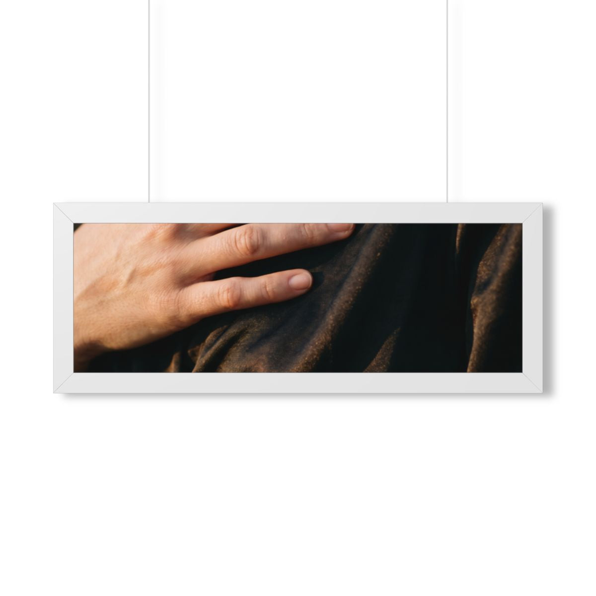 Framed Horizontal Poster - Sunset Satin — White (14×11... |...