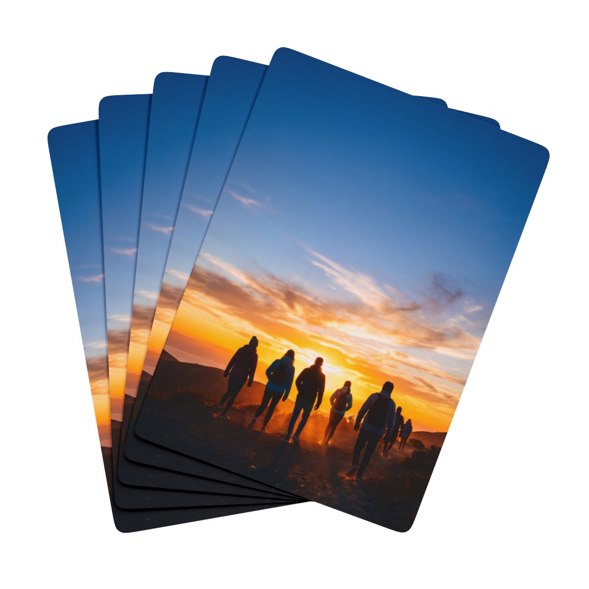 Poker Playing Cards - Golden Horizon