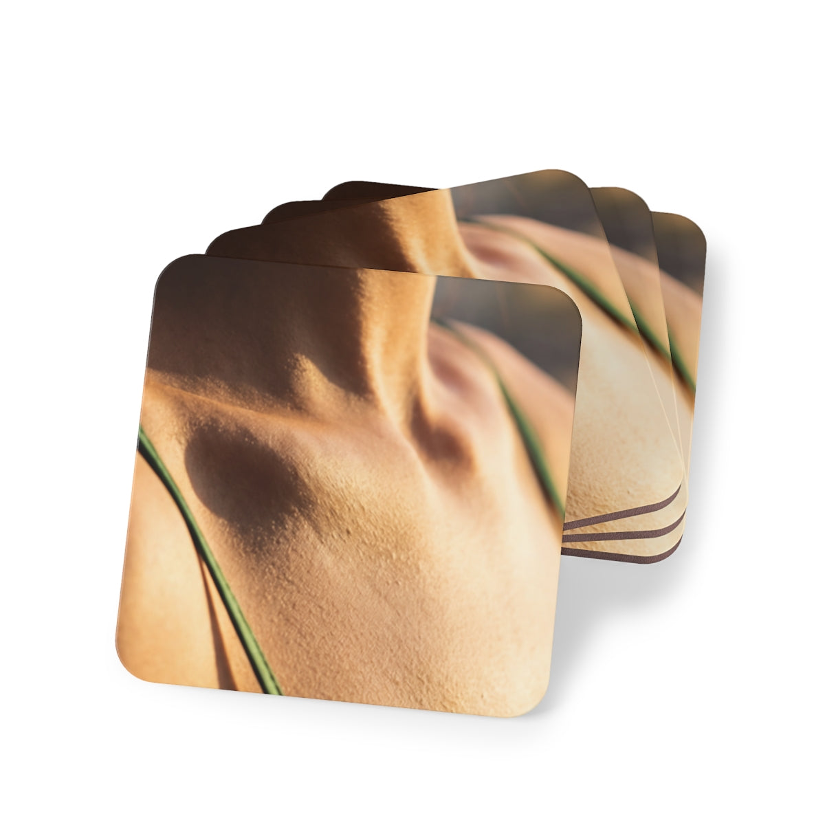 Golden Hour Coasters - Elegant Bar Accents (1 & 4 pcs) |...