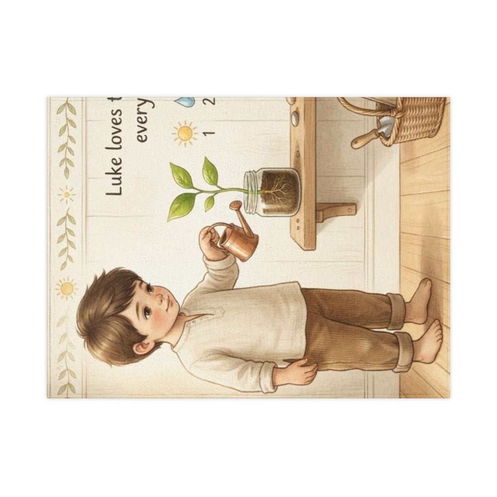 Toddler Blanket - Little Sprout Garden | Echovira Gallery