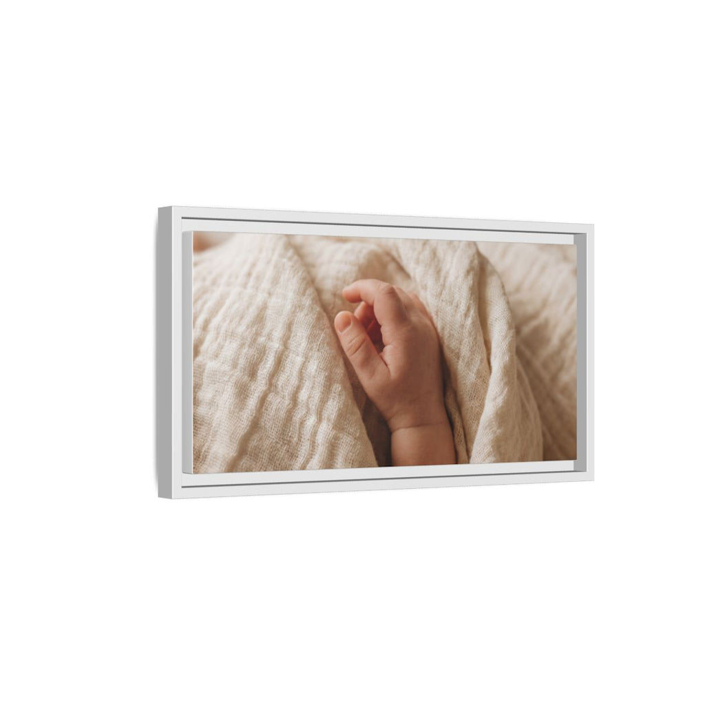 Framed Canvas - Soft Nursery Photography — White / 1.25"