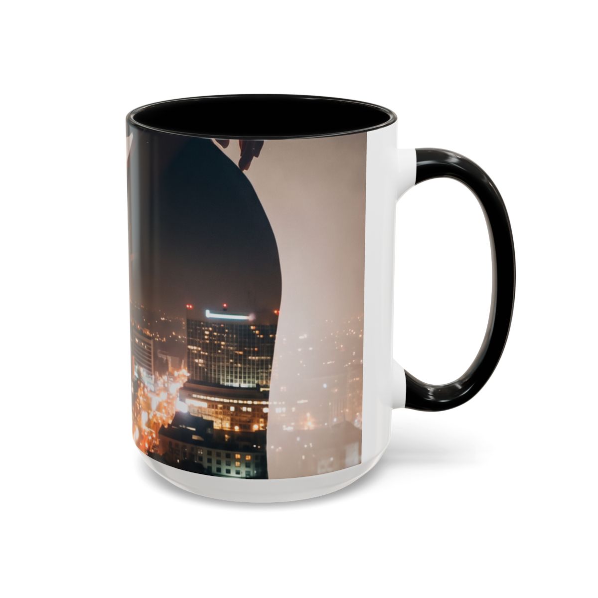 Accent Coffee Mug - Midnight Lovers Gold | Echovira Gallery