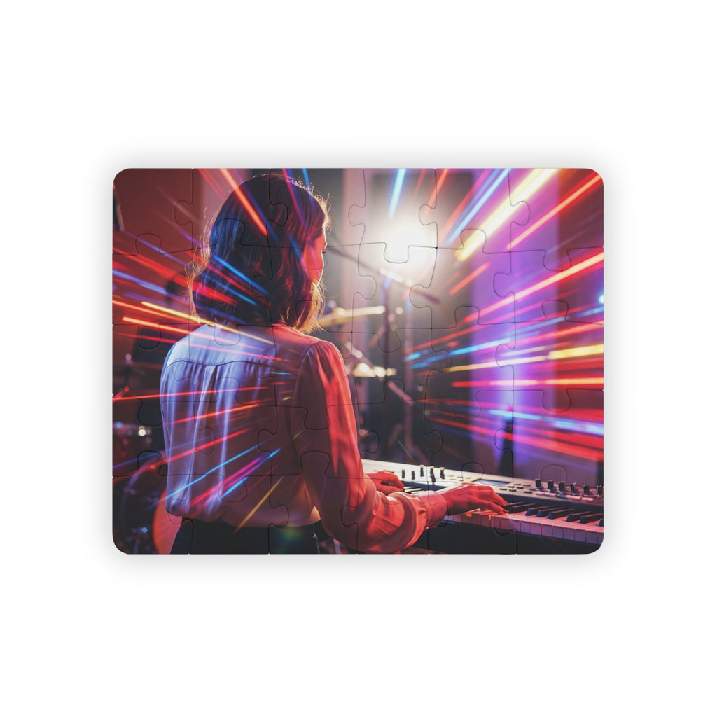 Kids' Puzzle with Synthwave Studio Keyboard Art