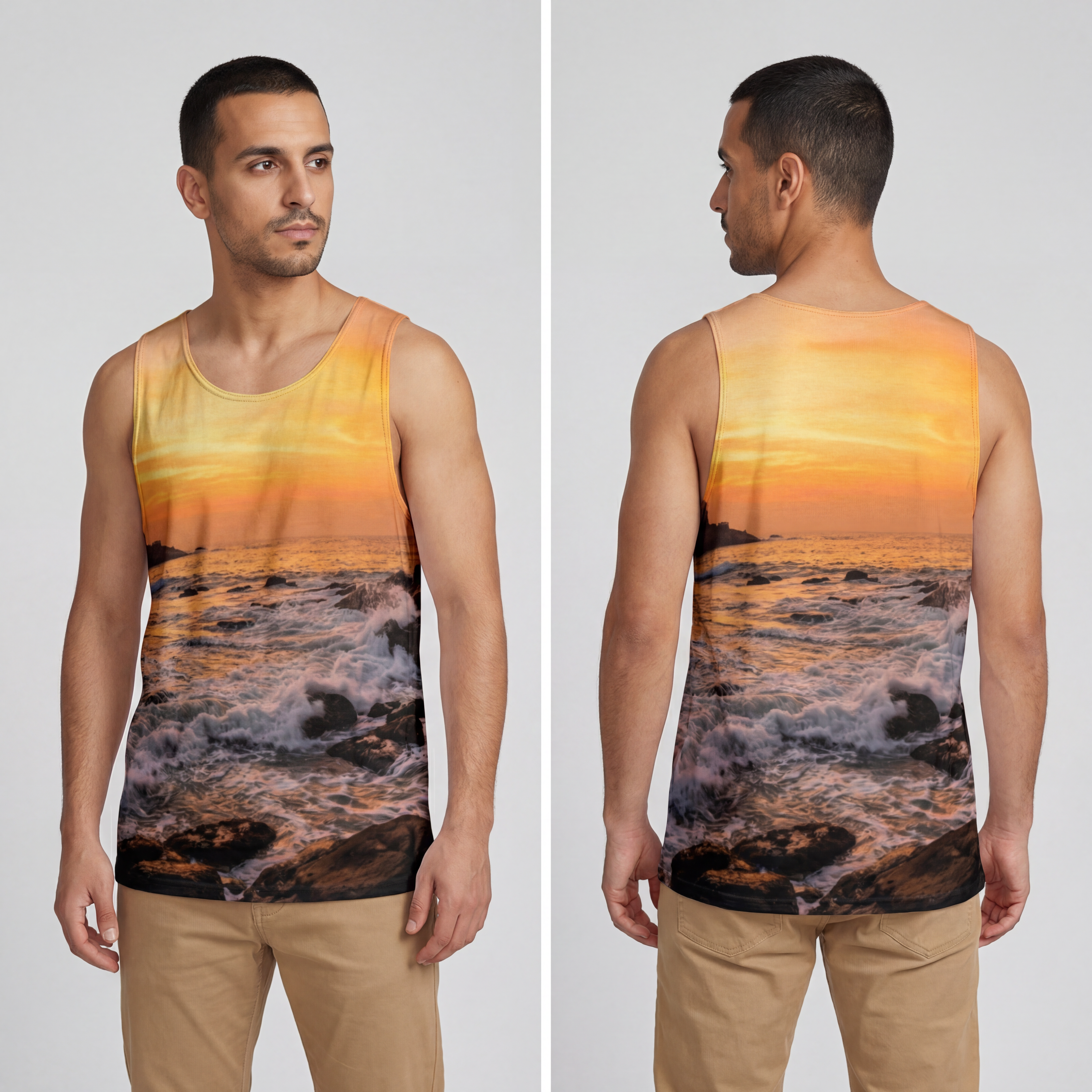 Men's Tank - Majestic Golden Coast