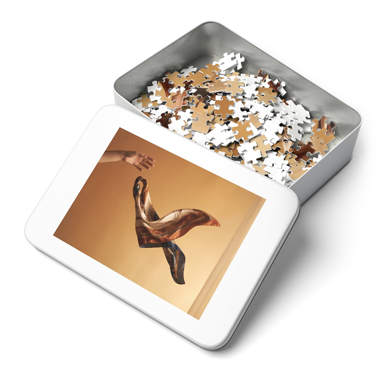 Jigsaw Puzzle with Tin - Drifting Grace Silk Motion... |...