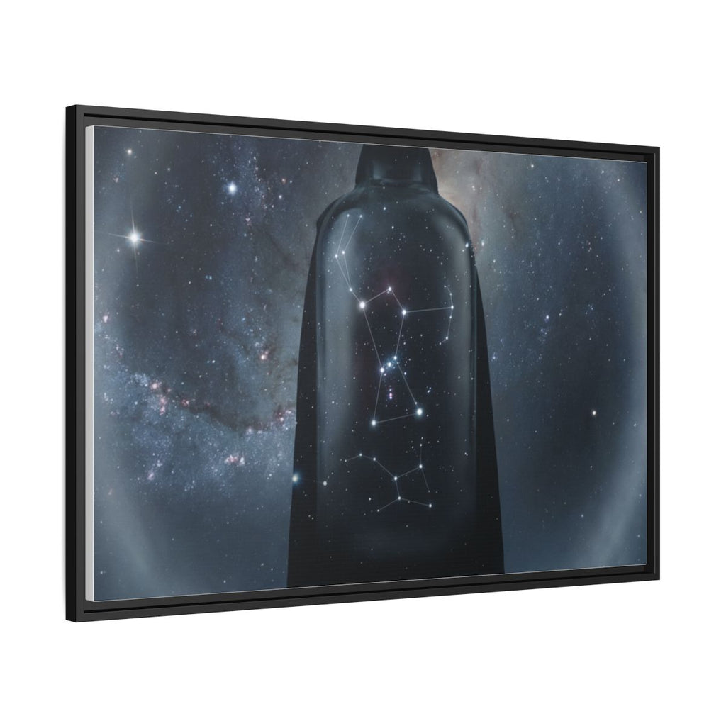 Framed Matte Canvas - Cosmic Sentinel — Black / 1.25" (10×8, 12×9, 14×11, 16×12, 20×10, 18×12, 20×16, 24×16, 24×18, 36×12, 24×20, 32×16, 30×20, 30×24, 32×24, 48×16, 36×24, 48×24, 40×30, 60×20, 48×32, 60×30 & 60×40)