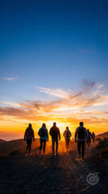 Golden Hour Hike Digital Art - Wanderlust Decor