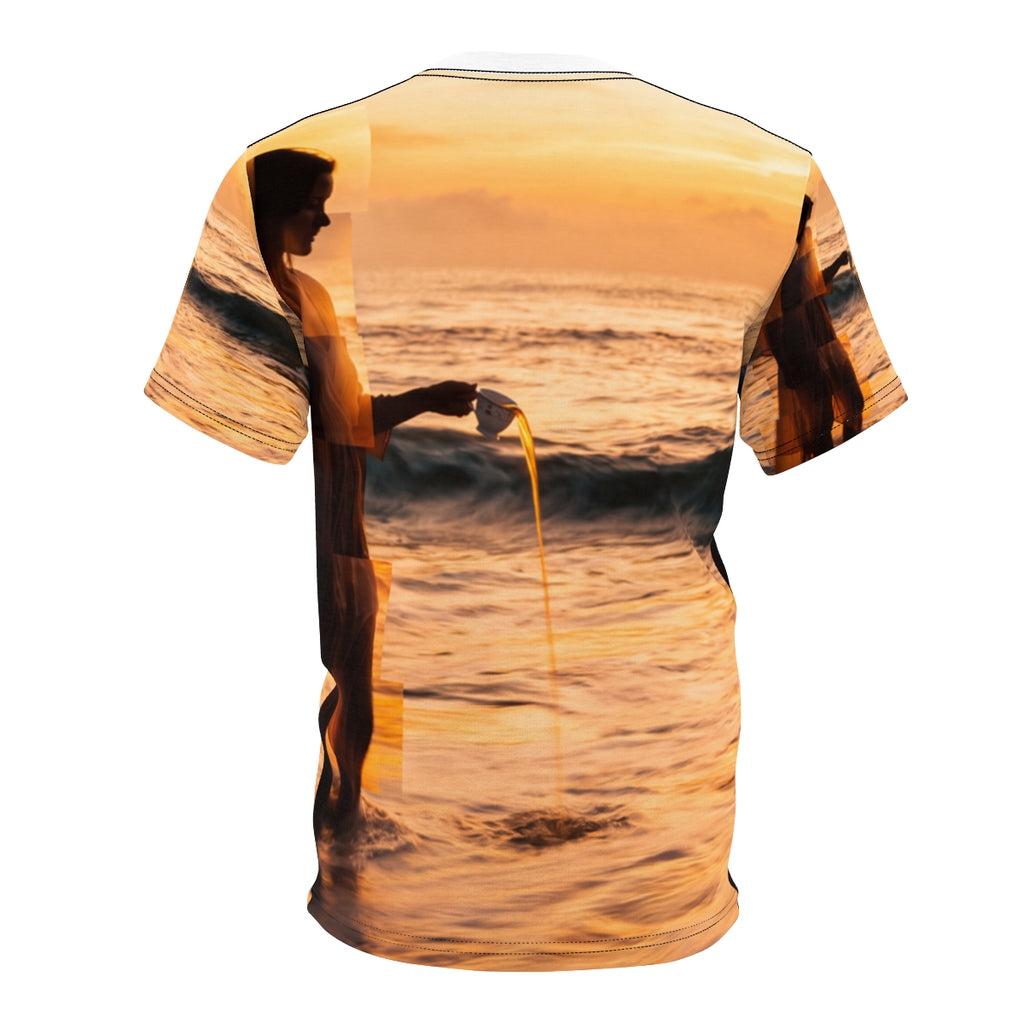 Women's Coastal Surrealism Cut & Sew Tee