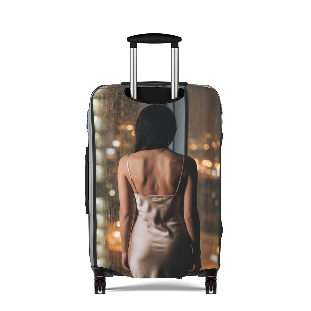 Luggage Cover - Shimmering Rainscape | Echovira Gallery