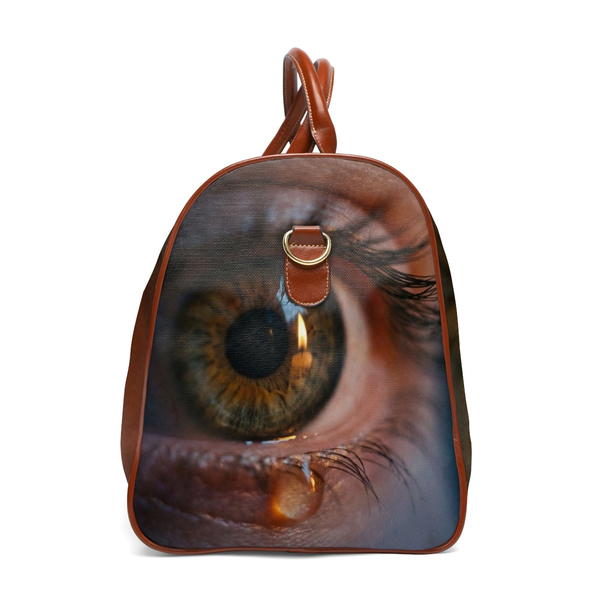 Waterproof Travel Bag - Amber Iris Reflection Fine Art Print...