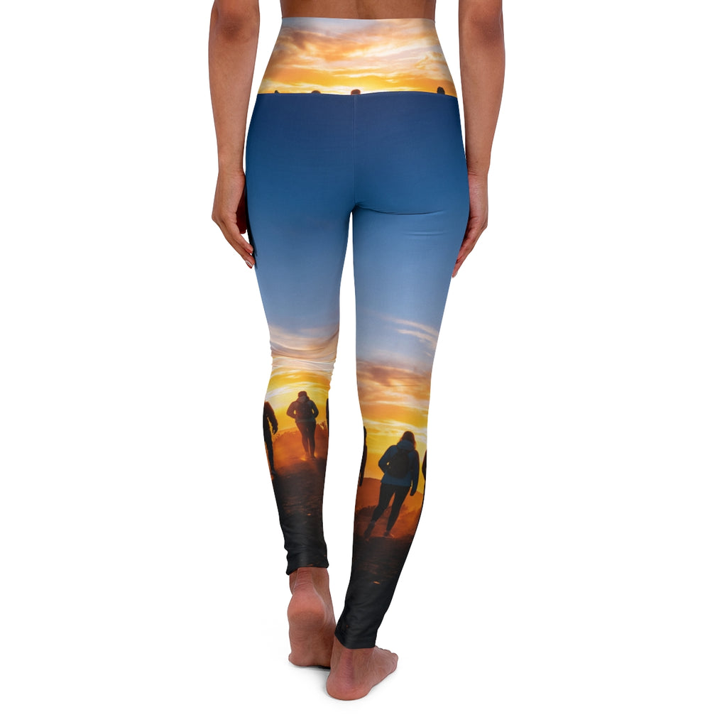 Yoga Leggings - Sunset Horizon