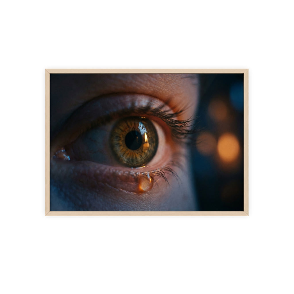 Poster mit Holzrahmen – Eye Art