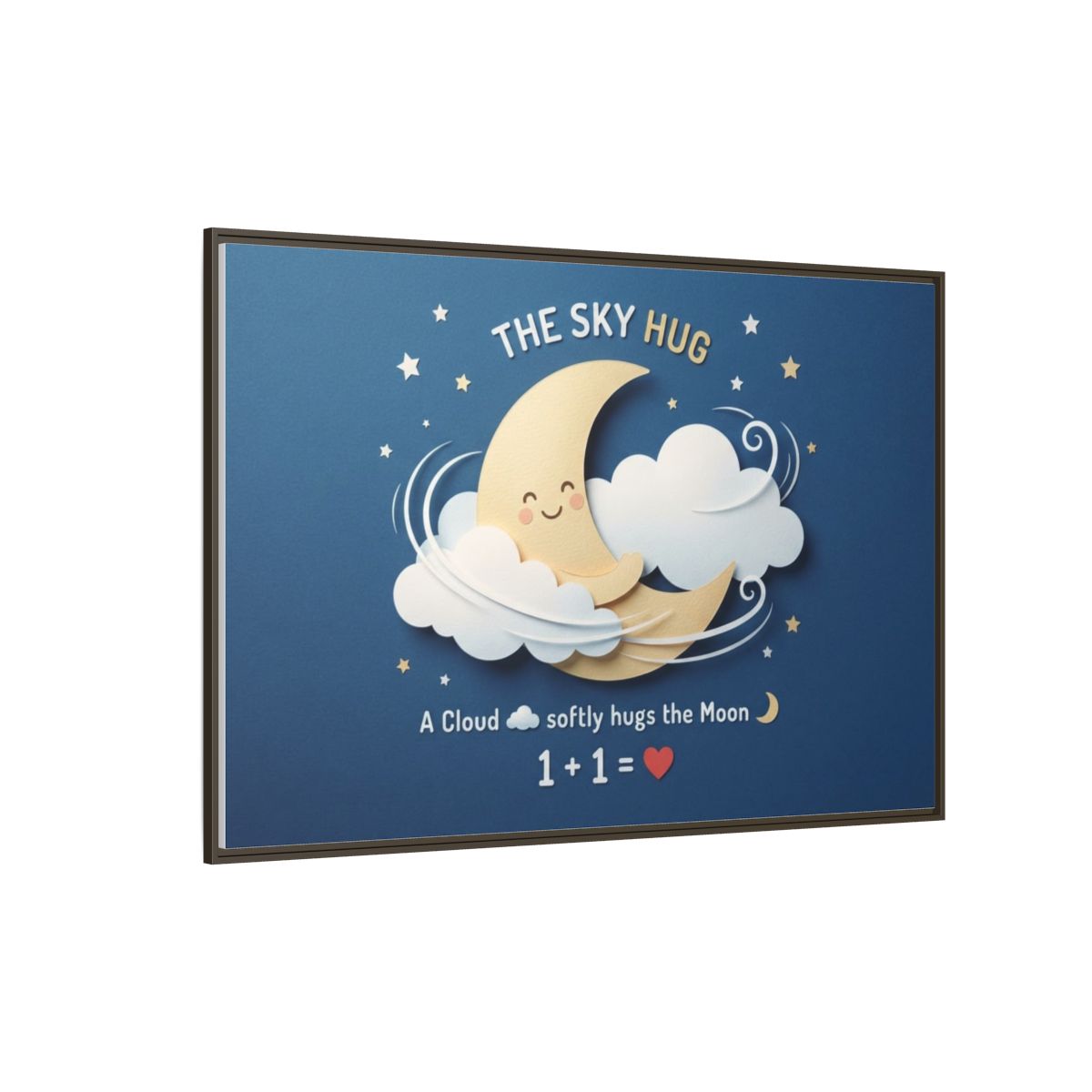 Matte Canvas Framed - The Sky Hug — Espresso / 1.25" (10×8...
