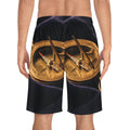 Men's Board Shorts Antique Brass Sundial Art