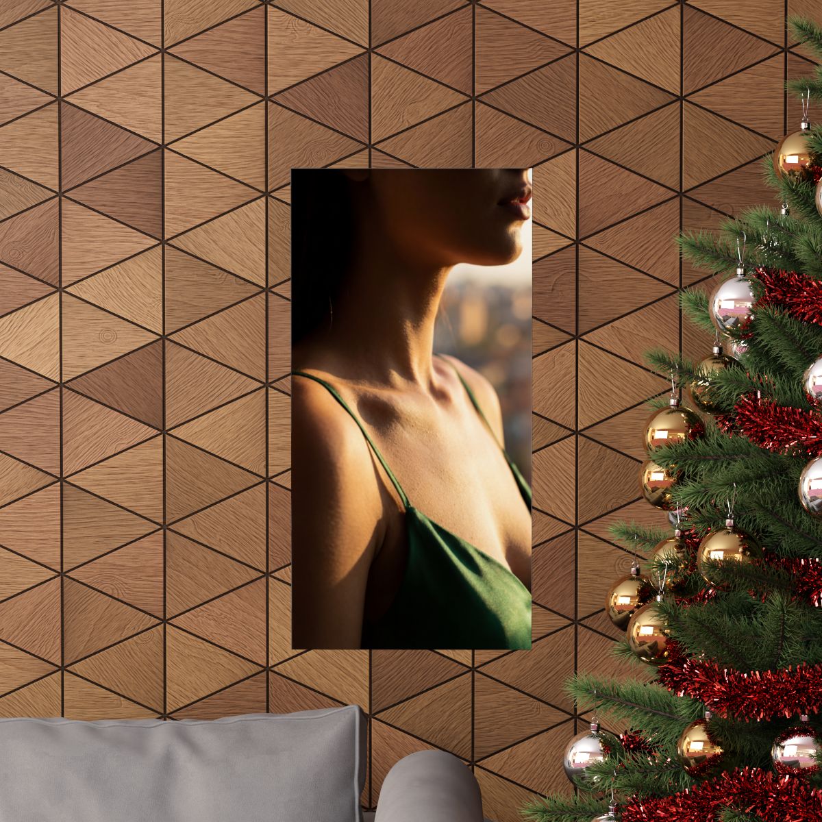 Matte Vertical Posters - Golden Hour Glow - Minimalist... |...