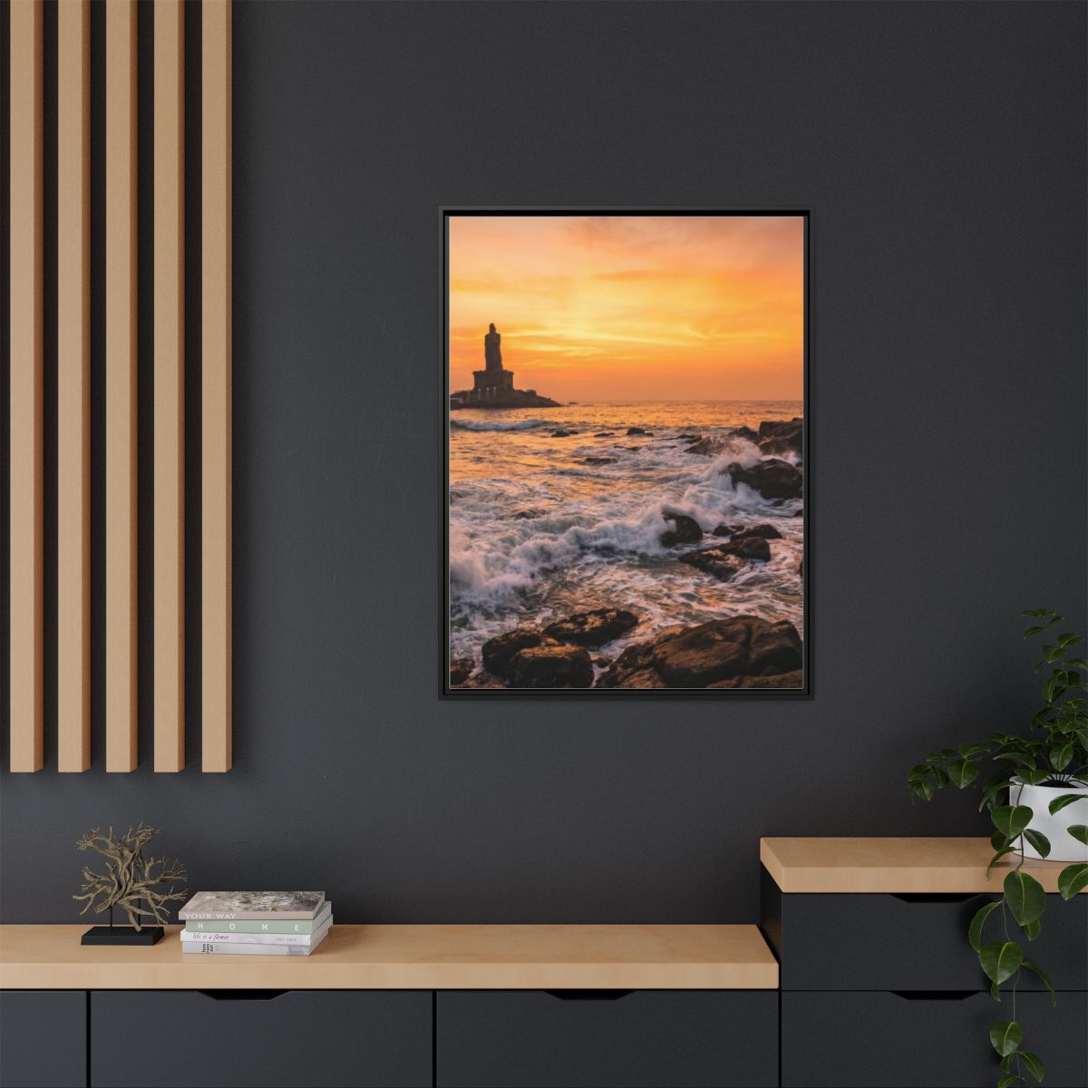 Framed Matte Canvas - Majestic Golden Coast