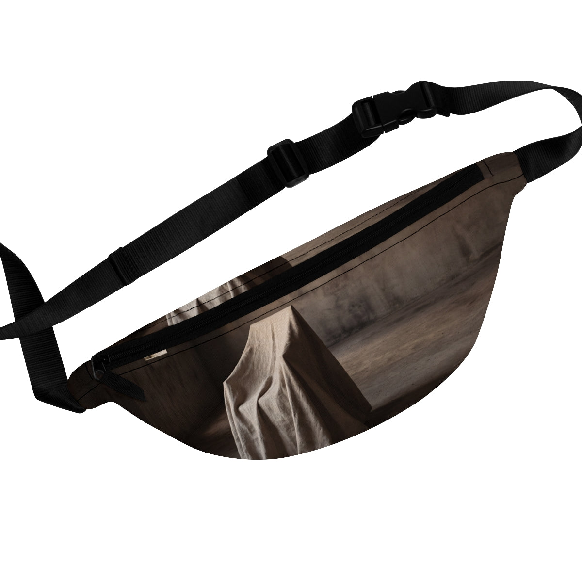 Fanny Pack - Silent Echoes Moody Minimalist Linen Chair Art...