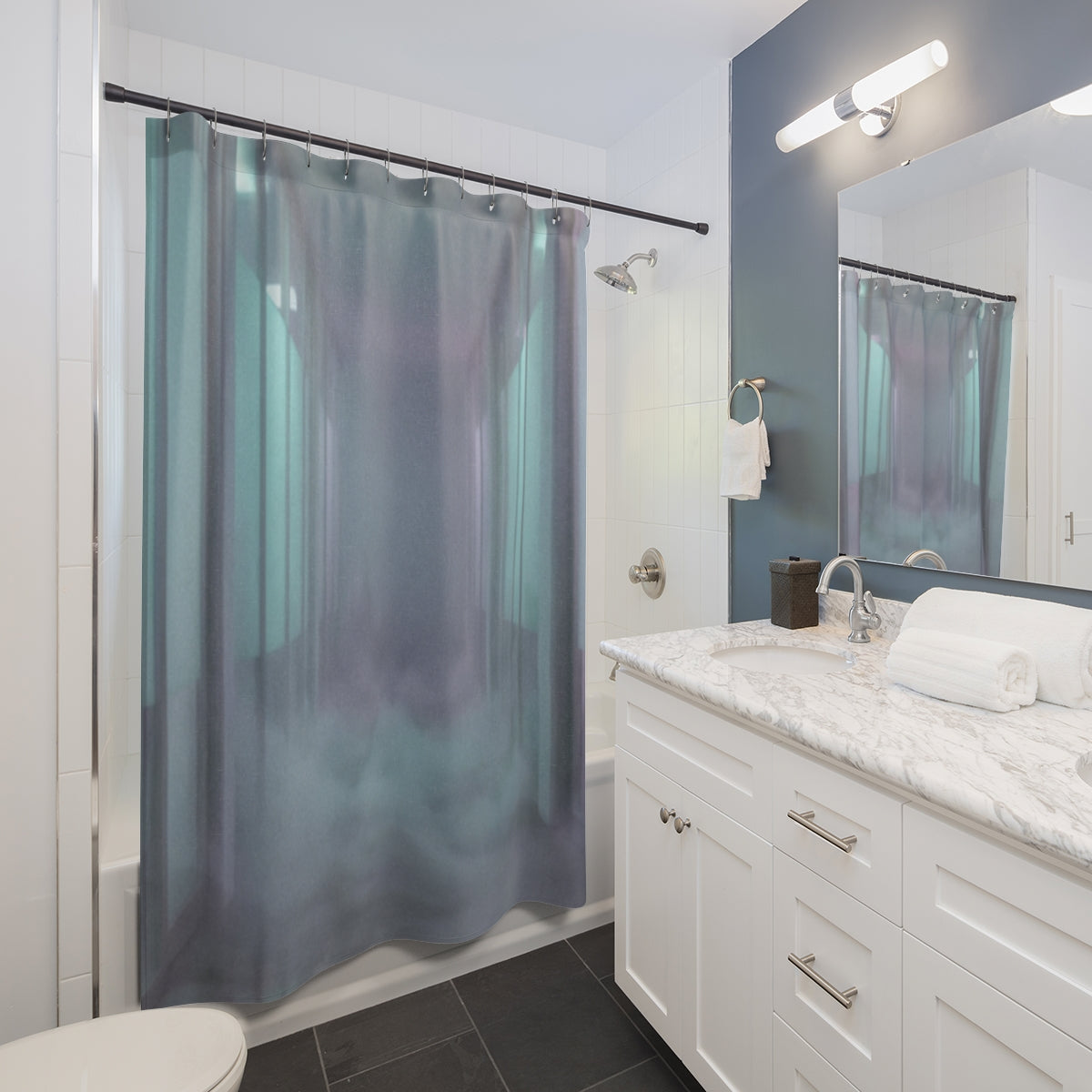 Shower Curtains - Liminal Corridor Fog Art Print | Echovira...