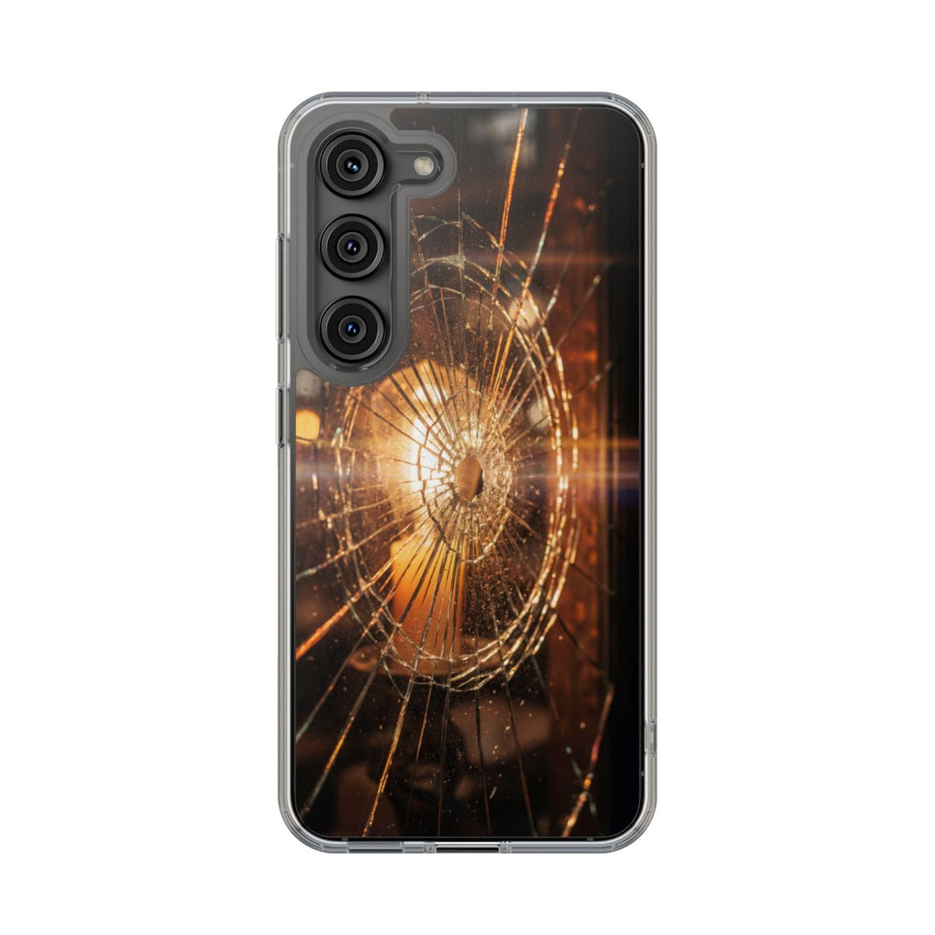 Clear Impact-Resistant Case - Fractured Glow