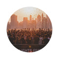 Round Rug - City Lights Festival | Echovira Gallery