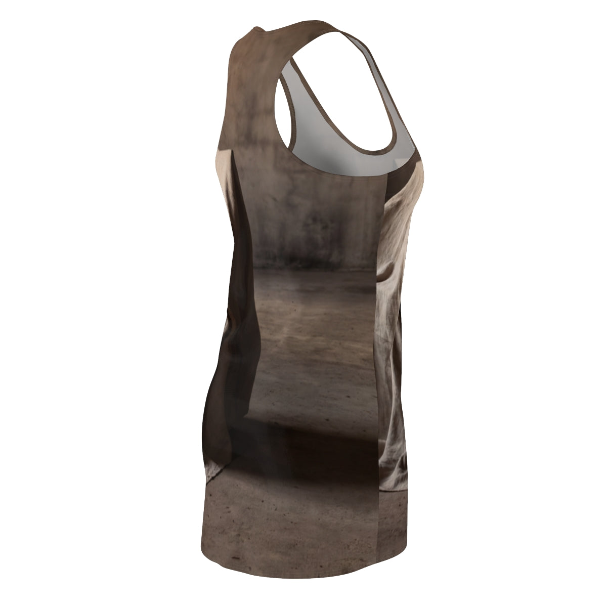 Women's Cut & Sew Racerback Dress - Draped Architectural...