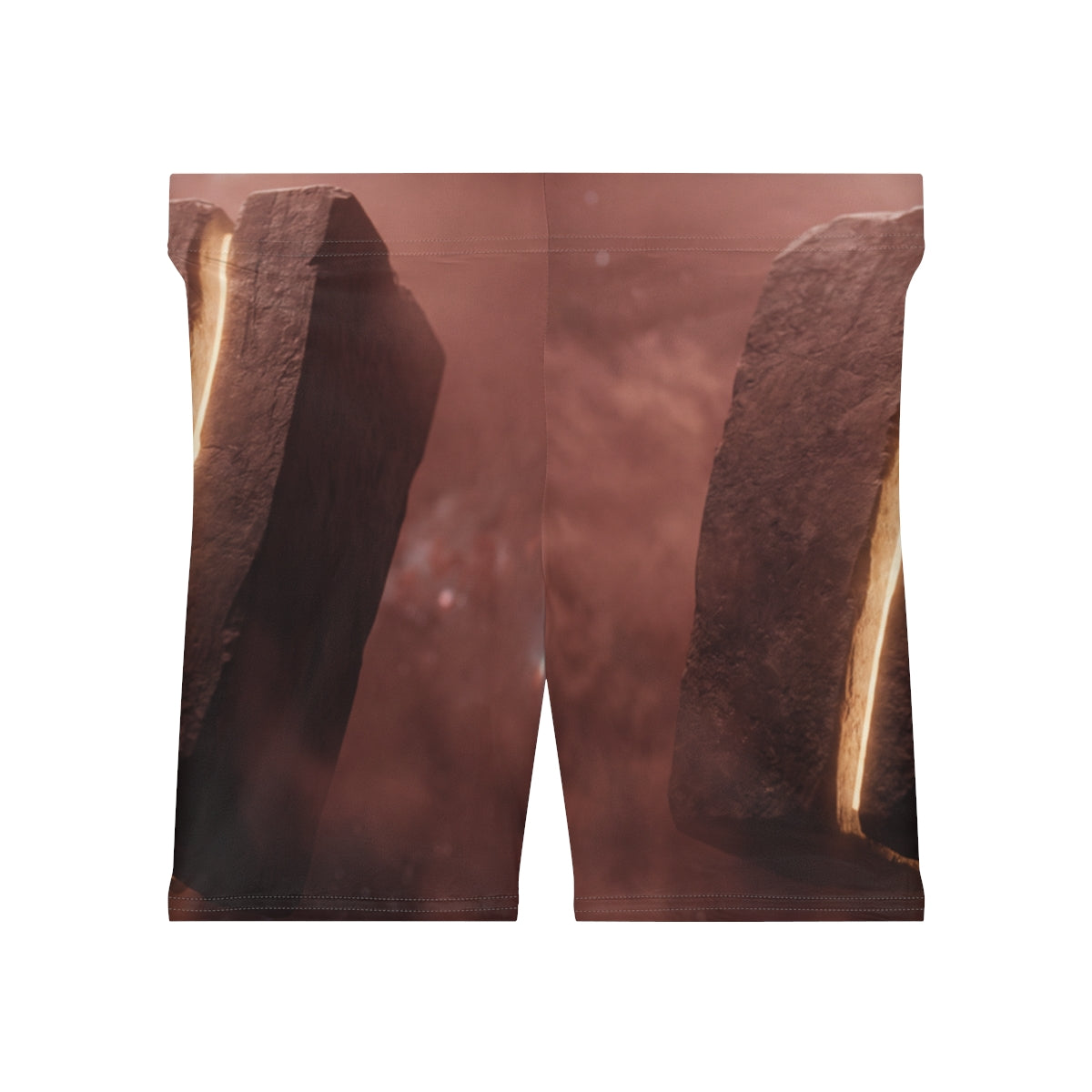Women's Biker Shorts - Cosmic Monolith | Echovira Gallery