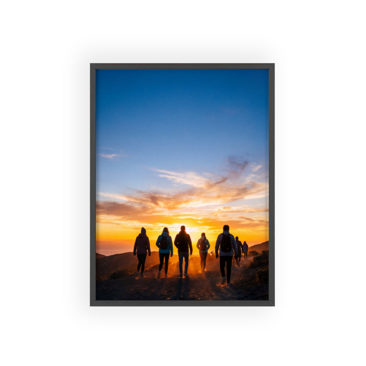Posters with Wooden Frame - Sunrise Journey