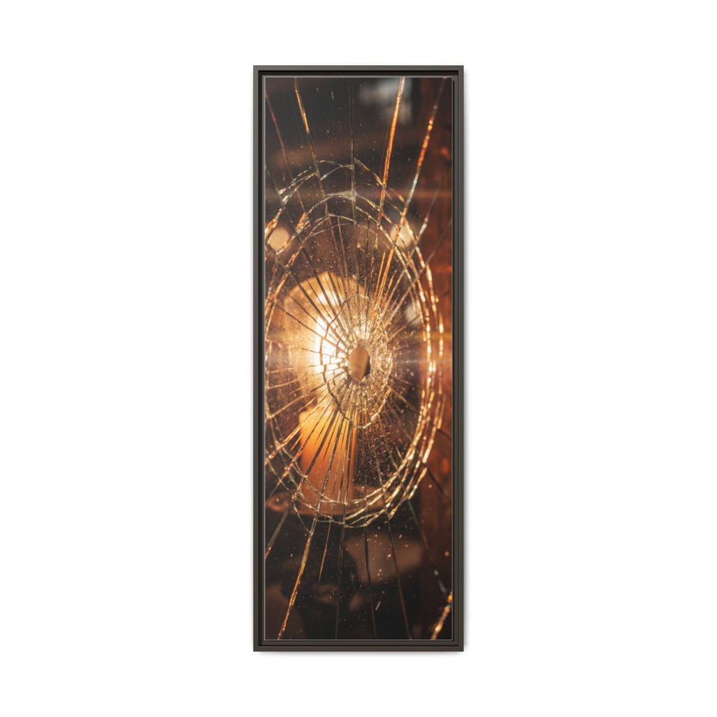 Framed Matte Canvas - Shattered Glass