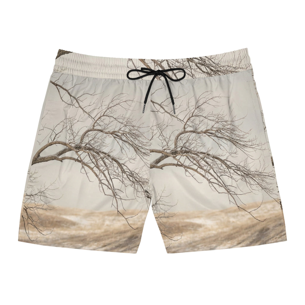 Men's Mid-Length Swim Shorts - Winter Branch Solitude... |...