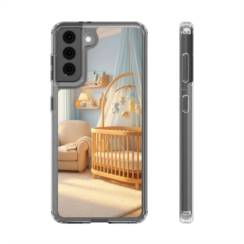 Clear Impact-Resistant Cases - Soft Blue Clear Phone Case...