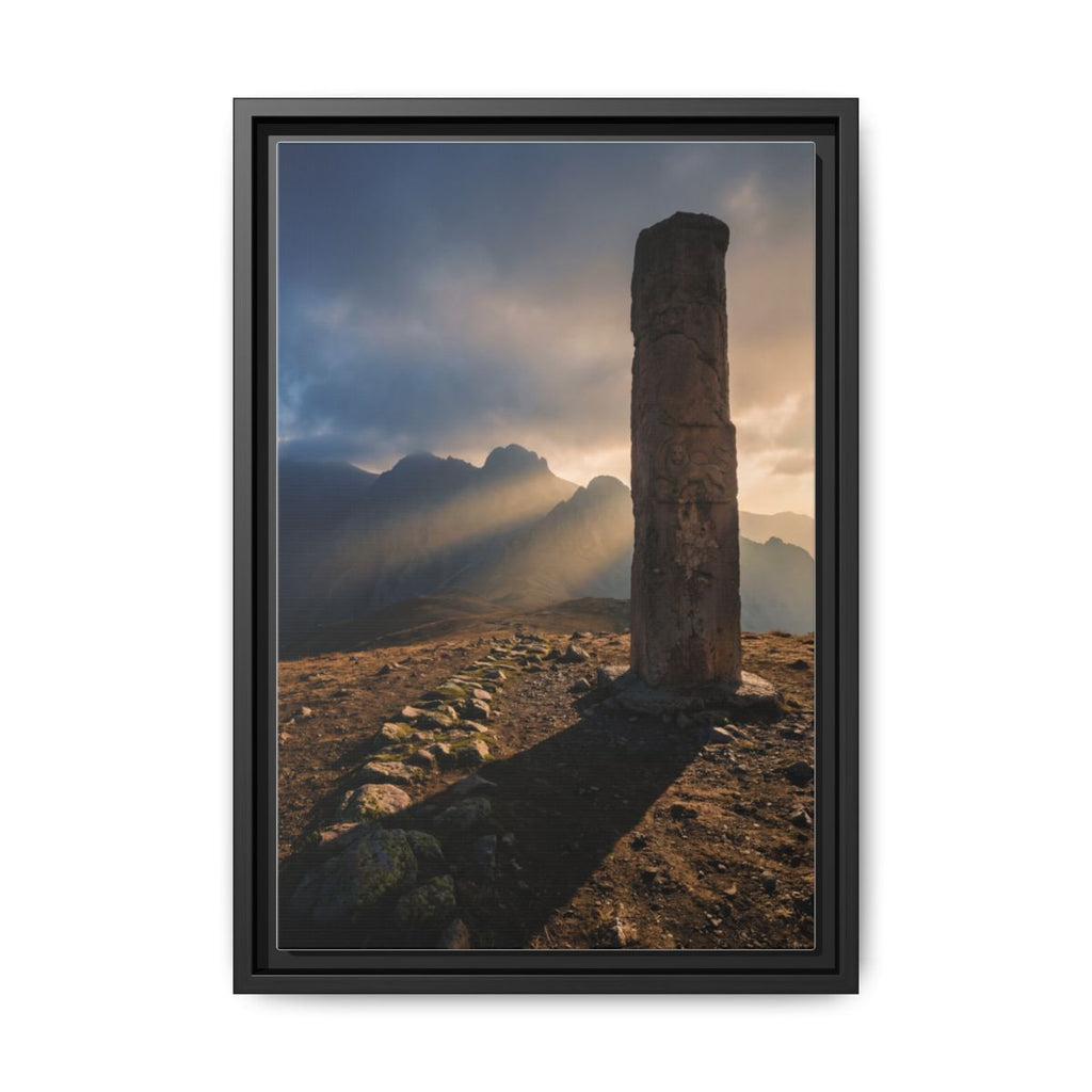 Framed Matte Canvas - Sun Peak